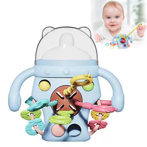 Bottle Shape Teether with Rattles