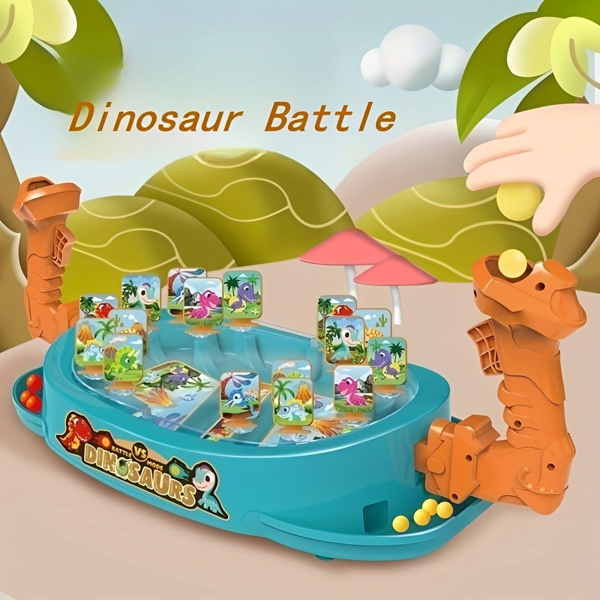 Dinosaur Bounce Catapult Board Game