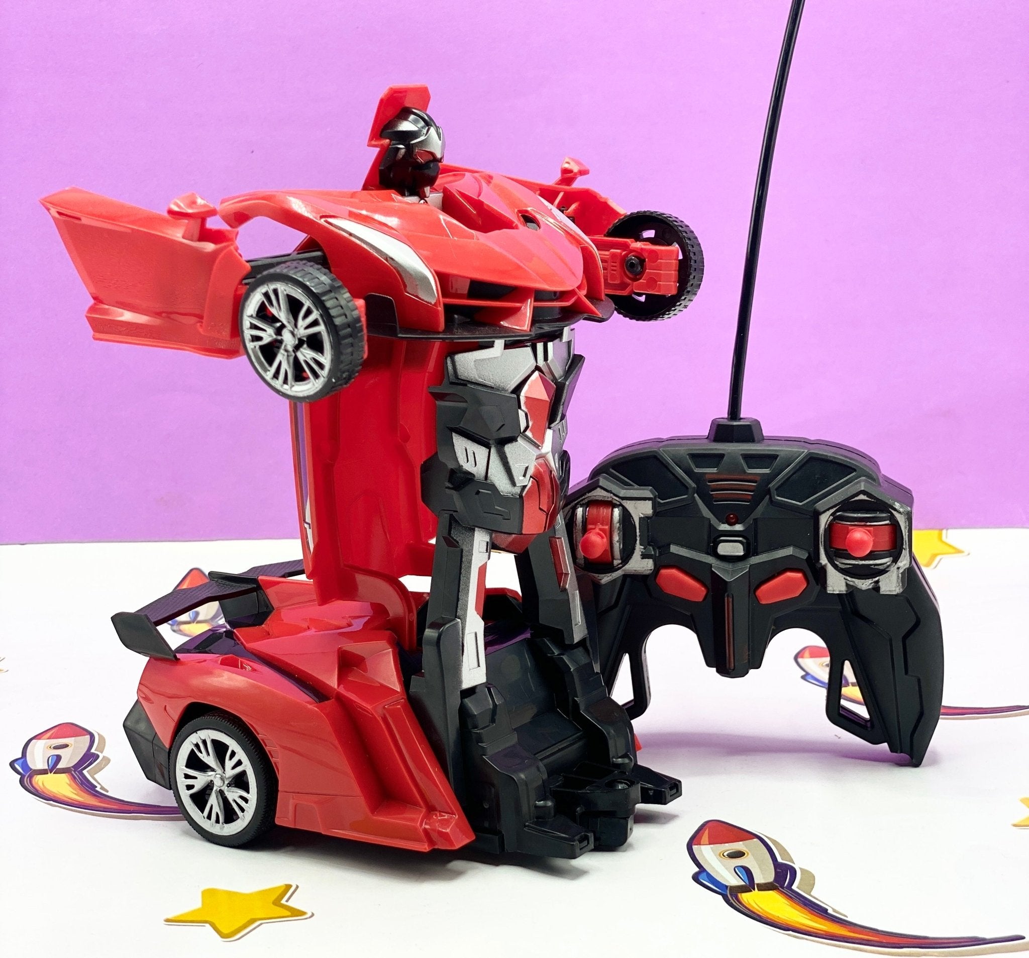 Robot Remote Wala Cycle Remote Control Deformation Transformer Car