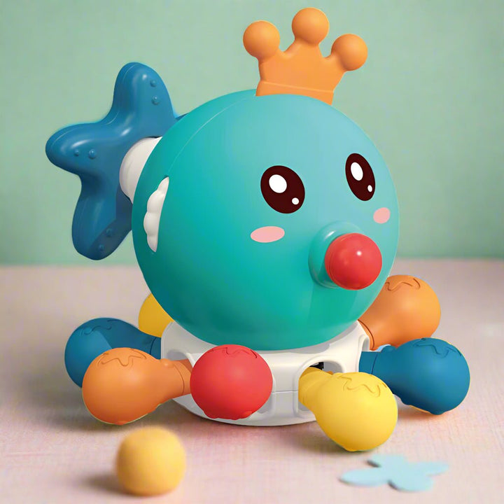 10 - in - 1 Octopus Baby Activity Toy – Spinning, Teething & Sensory Play - SLT - 6033 - Planet Junior