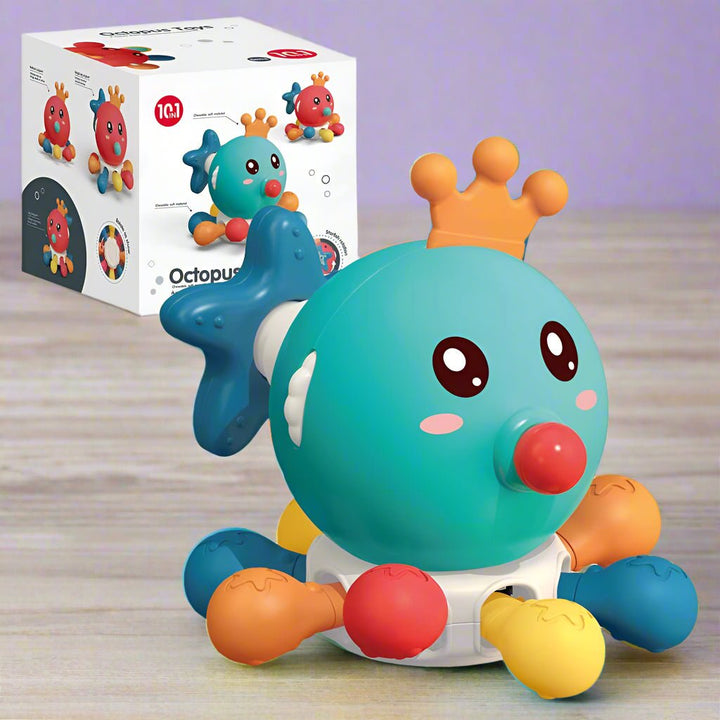 10 - in - 1 Octopus Baby Activity Toy – Spinning, Teething & Sensory Play - SLT - 6033 - Planet Junior
