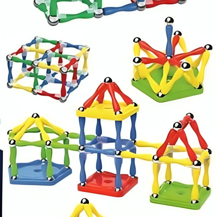 110 - Piece Magnetic Building Blocks Set - AKT2232 - Planet Junior