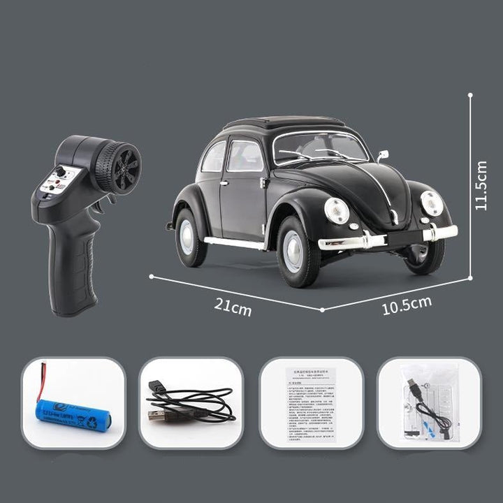 1:16 Retro Beetle RC Drift Car – Mini 1950s Remote Control Model - AKT - D62 - Planet Junior