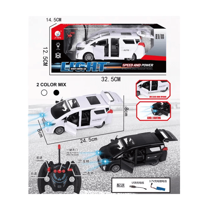 1:18 Scale 5 - Function Remote Control Car | Assorted - AKT700 - Planet Junior