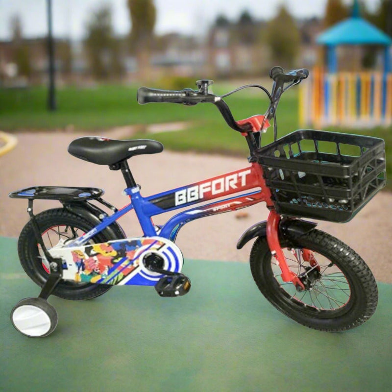 12" Bicycle with Basket and Training Wheels - BLL - B12 - 12TK - Planet Junior