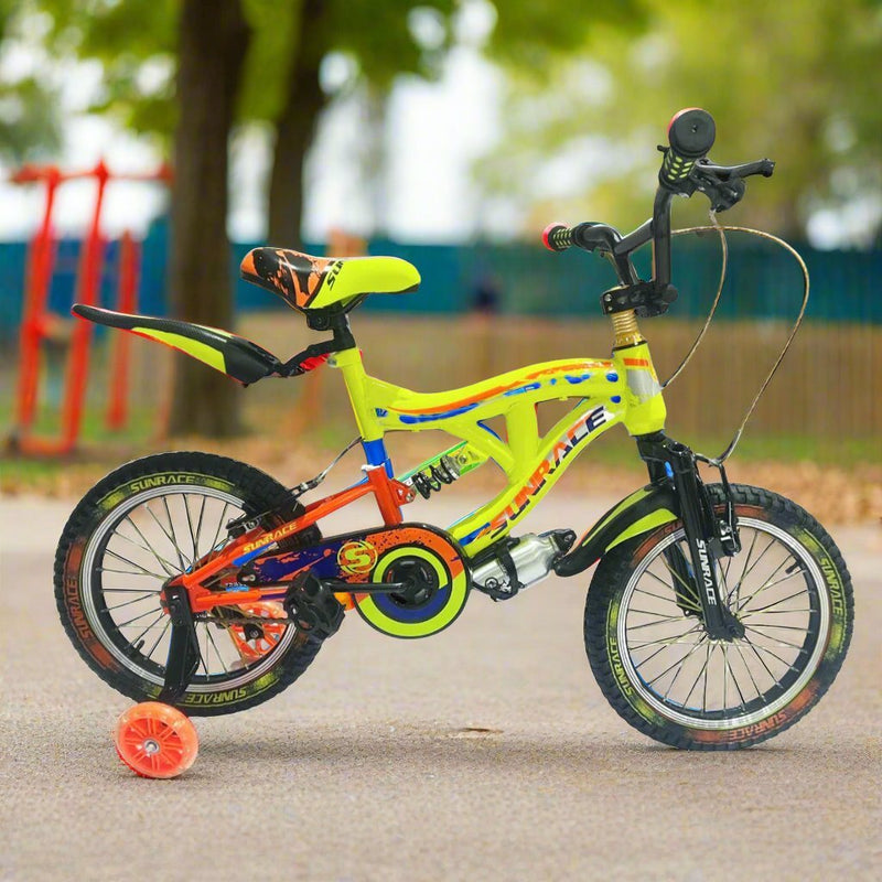 12" SunrAce Bicycle | Yellow/Orange - BLL - B12 - 73CC - Planet Junior