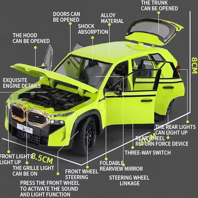1:24 BMW Luxury Diecast SUV Model Car with Door Opener – Realistic, Stylish & Full of Action - SLT-CZ166 - Planet Junior