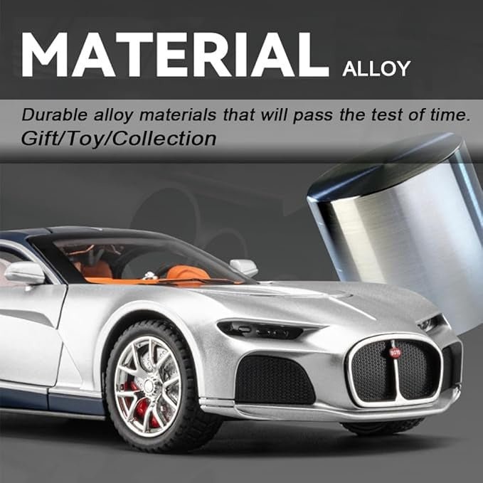 1:24 DieCast Bugatti Atlantic with Smoke Effect & Additional Briefcases - CZ154BD - Planet Junior