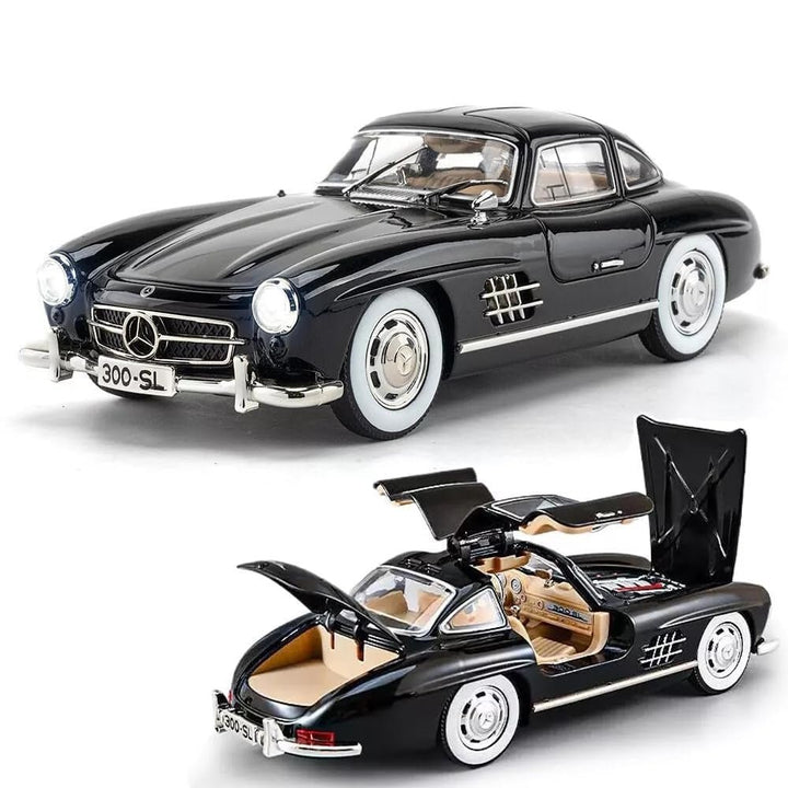 1:24 DieCast Mercedes Benz 300SL Gullwing Car with Smoke Effect - CZ174BD - Planet Junior