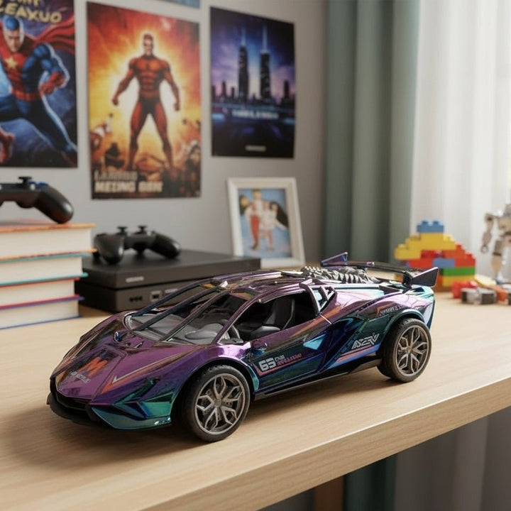 1:24 Friction Chase Inertial Supercar – Bold, Fast & Full of Style - SLT-L2413A - Planet Junior