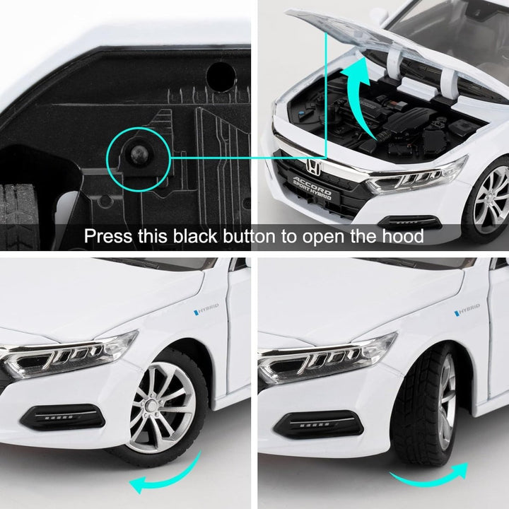 1:24 Honda Accord Luxury Diecast Car – Realistic, Sleek & Full of Action - SLT-CZ608 - Planet Junior