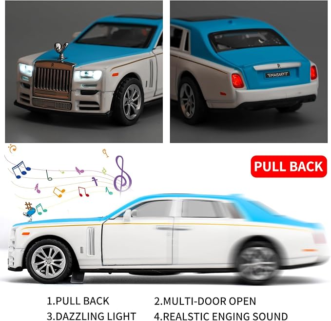 1:24 Luxury Rolls Royce Mansory Diecast Car – Speed in Style - SLT-1901-12 - Planet Junior