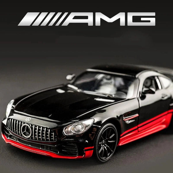 1:24 Mercedes AMG GT R Diecast Car – Metal Body, Doors Open, Light & Sound - UT-CZ121B - Planet Junior