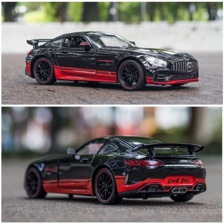 1:24 Mercedes AMG GT R Diecast Car – Metal Body, Doors Open, Light & Sound - UT-CZ121B - Planet Junior