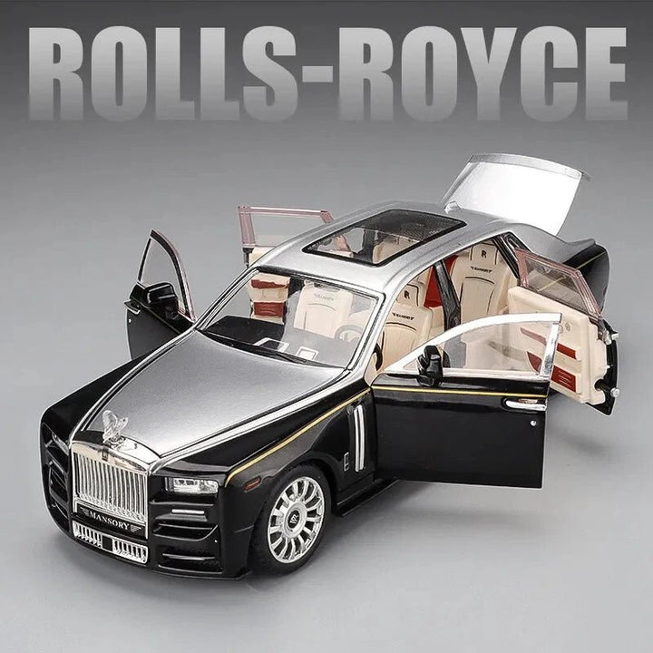 1:24 Rolls Royce Phantom Diecast Car – Metal Body, Doors Open, Light & Sound - UT-CZ116 - Planet Junior