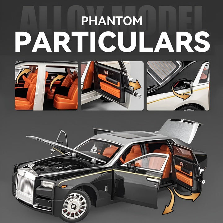 1:24 Scale Premium Rolls - Royce Phantom Alloy Diecast Model Car - MTCZ116B - Planet Junior