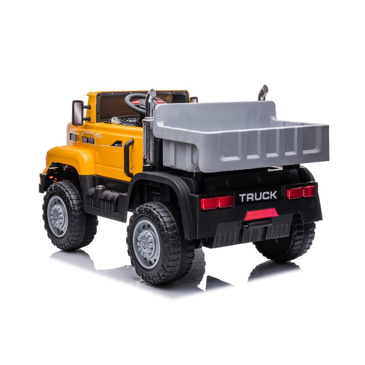 12V Ride - On Excavator Digger for Kids – 4 Motors, Leather Seat & Remote Control - BLL - JEP - 6199 - YLW - Planet Junior