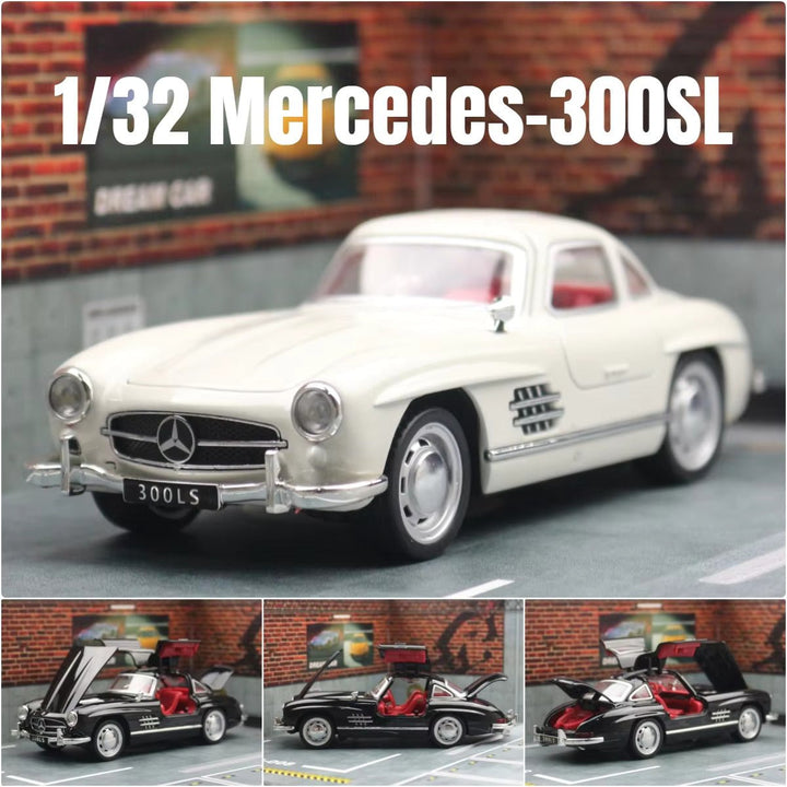 1:32 DieCast Mercedes Benz 300SL Gullwing Car with Opening Doors - F21028 - Planet Junior