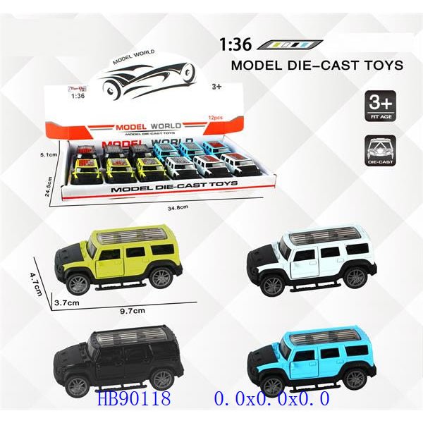 1:36 Model Die - Cast Car | 1 Pcs - BLL - DK - 3607 - 2F - Planet Junior