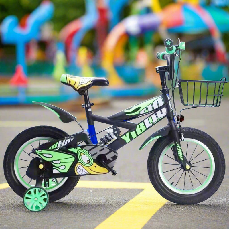 16" Cartoon Theme Bicycle with Basket - BLL - B16 - 586 - 29 - Planet Junior