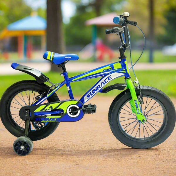 16" SunrAce Bicycle| Blue/Lime - BLL - B16 - 84CC - Planet Junior