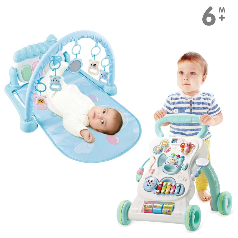 2 in 1 Baby Play Gym Mat & Activity Walker - YL610 - Planet Junior