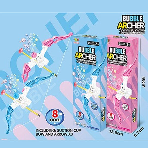 2-in-1 Bow & Arrow + Bubble Gun - Planet Junior