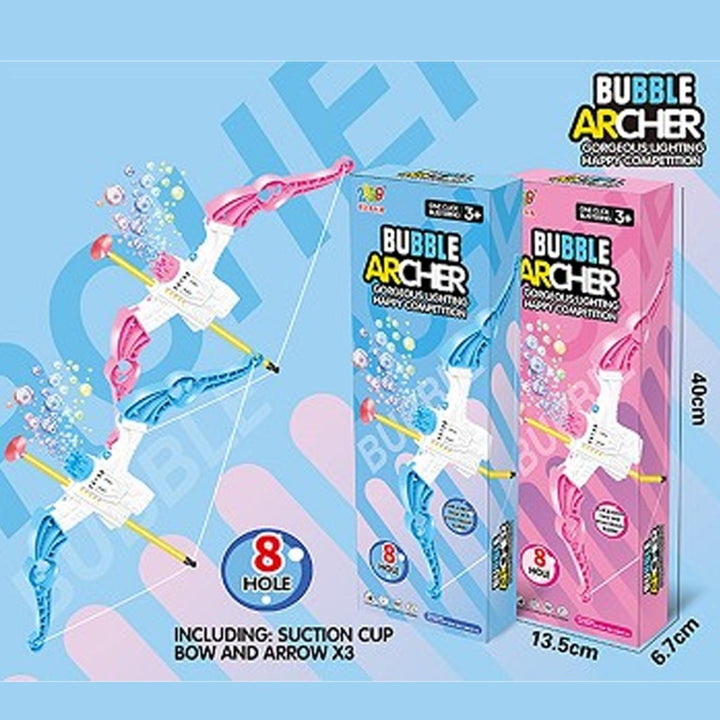 2-in-1 Bow & Arrow + Bubble Gun - Planet Junior