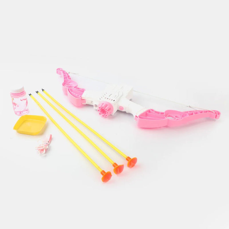 2-in-1 Bow & Arrow + Bubble Gun - Planet Junior