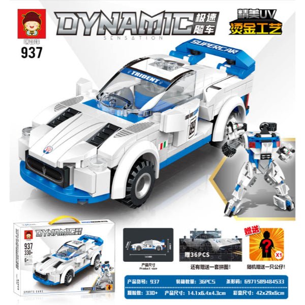 2 - in - 1 Build & Transform Car & Robot Lego Set - BLL - BL - 937 - Planet Junior