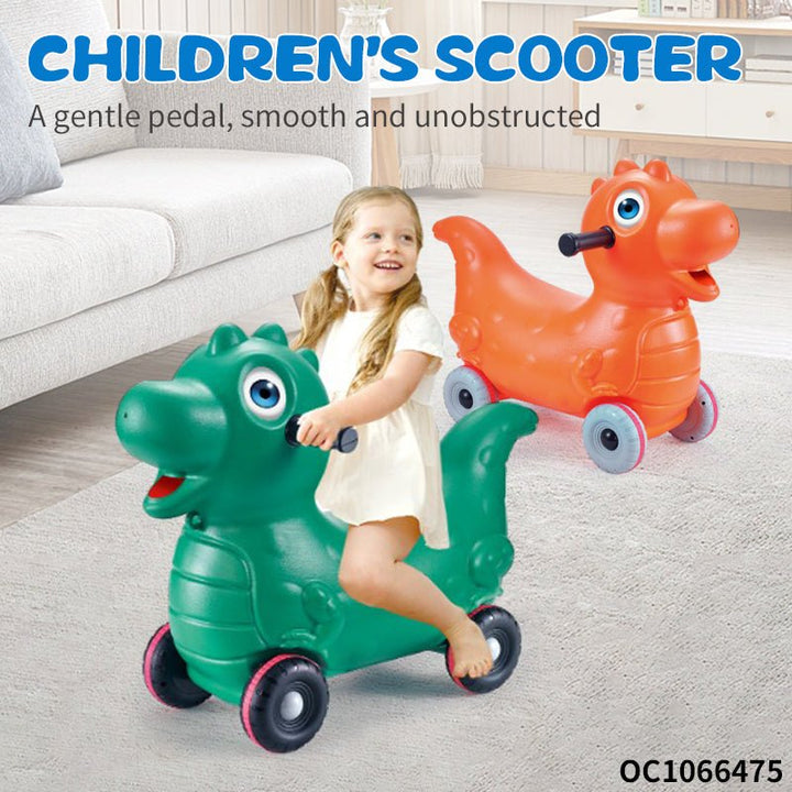 2 in 1 Cute Dino Ride - On Push Car & Rocker - BLL - PC - 888 - 70 - Planet Junior