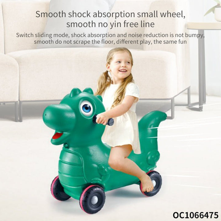 2 in 1 Cute Dino Ride - On Push Car & Rocker - BLL - PC - 888 - 70 - Planet Junior