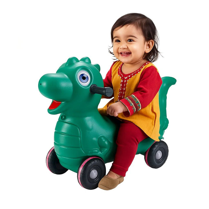 2 in 1 Cute Dino Ride - On Push Car & Rocker - BLL - PC - 888 - 70 - Planet Junior