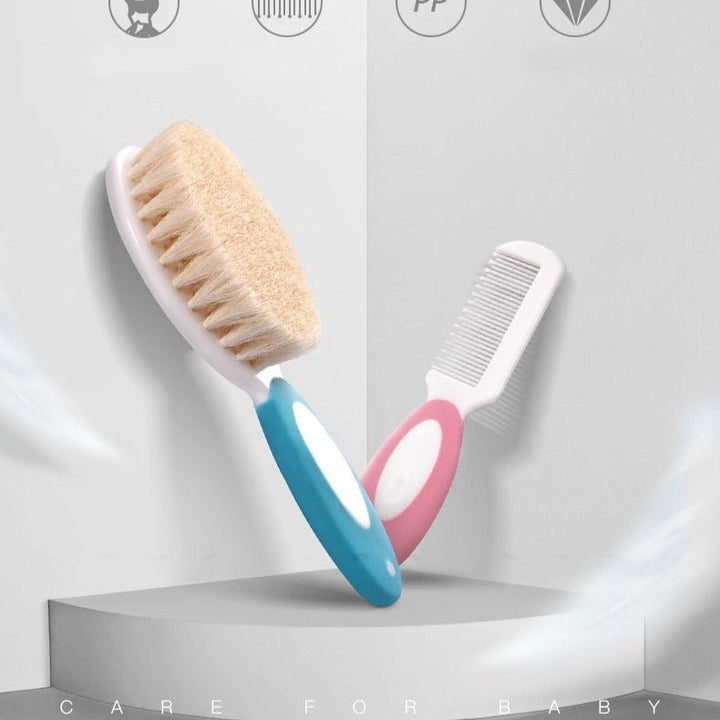2 in 1 Daily Baby Grooming Brush and Comb Set - BLL - BF - 10JR - Planet Junior