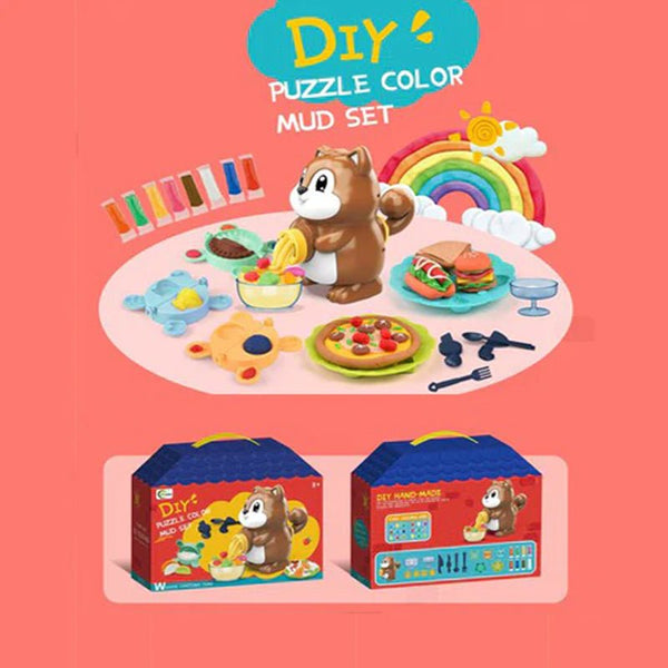 2 - in - 1 DIY Puzzle Colour Mud Set - BLL - MT - 168 - 2 - Planet Junior