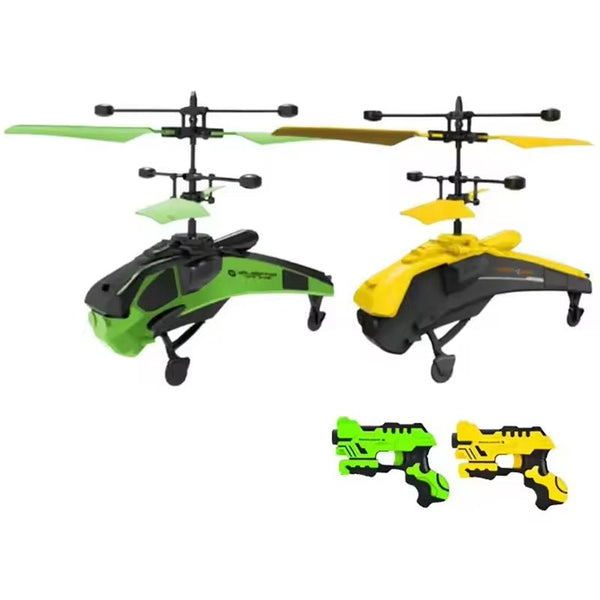 2 in 1 Hand Control Helicopter with Gun - BLL - GN - 113C - Planet Junior