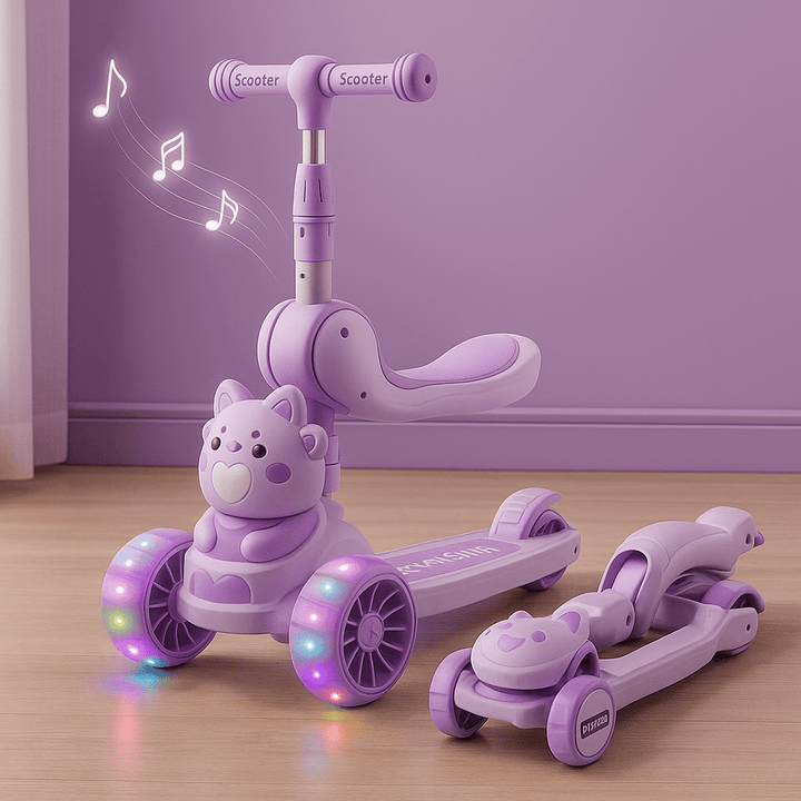 💚 2 - in - 1 Kids Folding Scooty - AKT-MJT721A-1 - Planet Junior