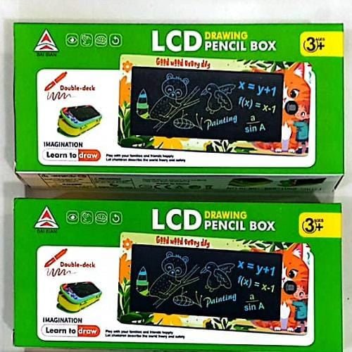 2 - in - 1 LCD Writing Tablet Pencil Case Doodle, Write & Organize - AKT - 668 - 1066 - Planet Junior