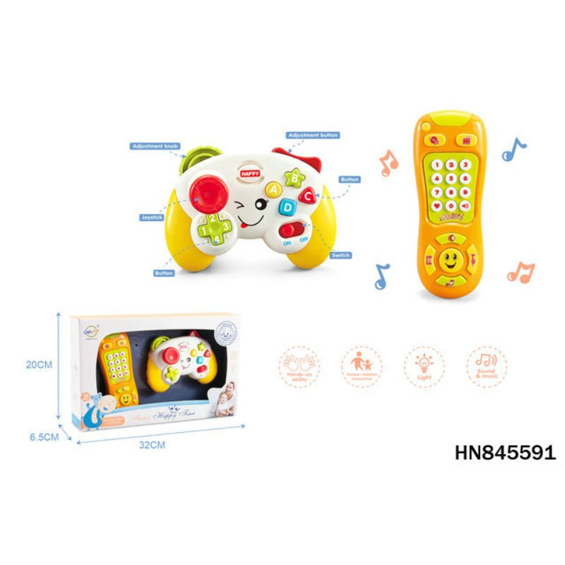 2 in 1 Musical Game Console and Phone with Lights - BLL - MT - 366 - 054QF - Planet Junior