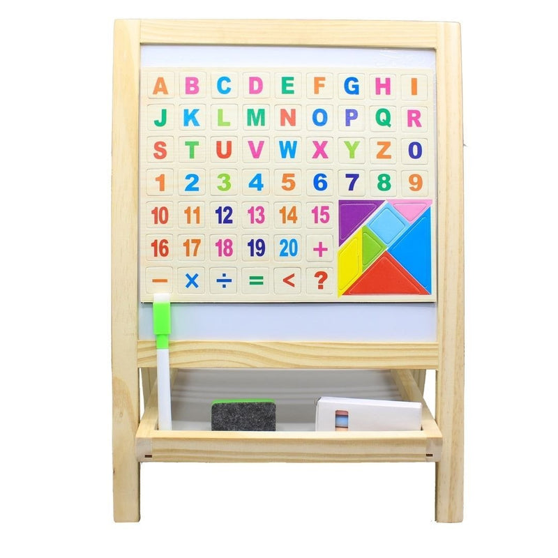 2 in 1 Portable Chalk and Magnetic Drawing Board for Kids - SLT - 1210 - Planet Junior