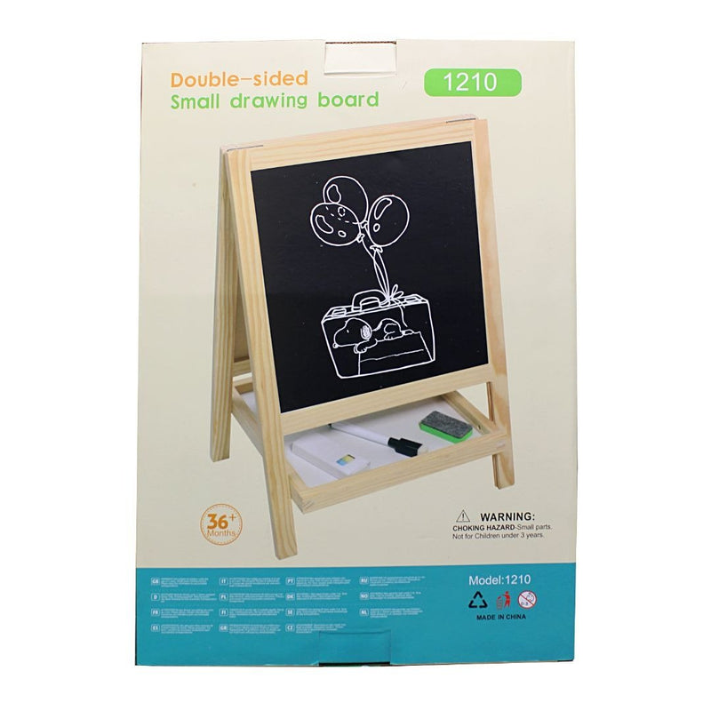 2 in 1 Portable Chalk and Magnetic Drawing Board for Kids - SLT - 1210 - Planet Junior