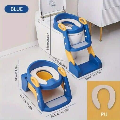 2 - in - 1 Potty Chair and Toilet Training Ladder - DB - L004 - B - Planet Junior