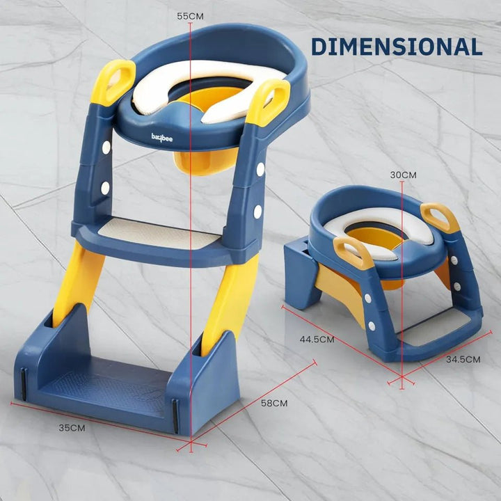 2 - in - 1 Potty Chair and Toilet Training Ladder - DB - L004 - B - Planet Junior
