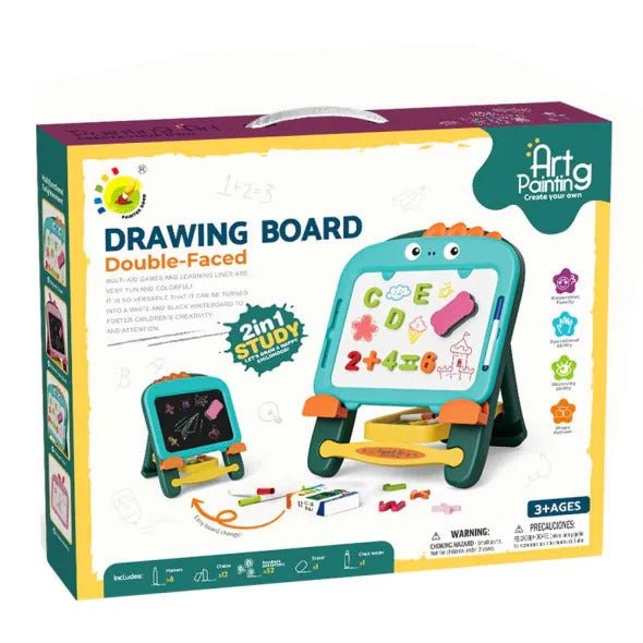 2 in 1 Reversible White & Black Magnetic Learning Board - 23188 - 30 - Planet Junior