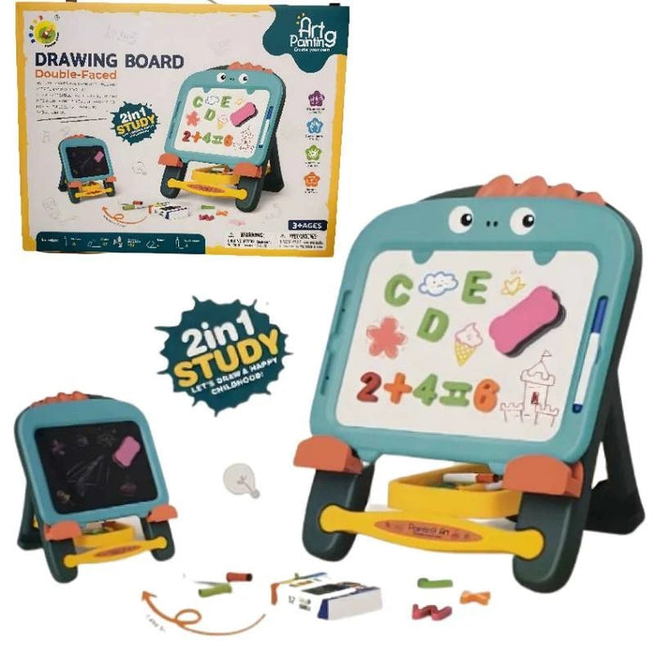 2 in 1 Reversible White & Black Magnetic Learning Board - 23188 - 30 - Planet Junior