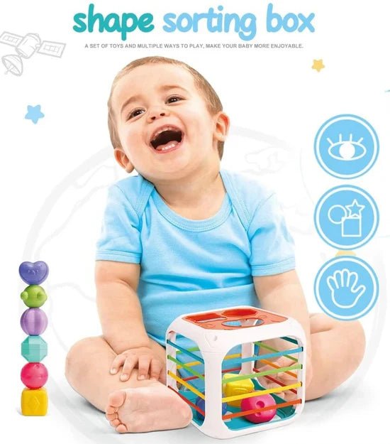 2 in 1 Shape Stacking and Sorting Box - BLL - MT - 8994A - Planet Junior