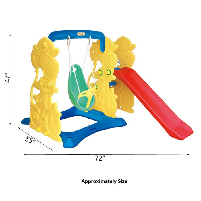 2 in 1 Slide and Swing Playset - BLL - SL - 21 - Planet Junior