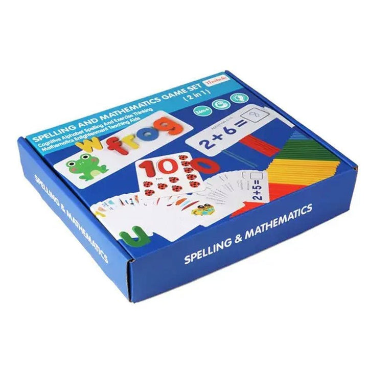 🧠 2 - in - 1 Spelling & Mathematics Educational Game Set - BB - 1902 - 233 - Planet Junior