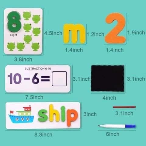 🧠 2 - in - 1 Spelling & Mathematics Educational Game Set - BB - 1902 - 233 - Planet Junior