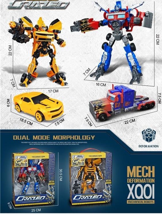 2 - in - 1 Transformer Inspired Robot Car Action Figure - AKT - W8824A - Planet Junior